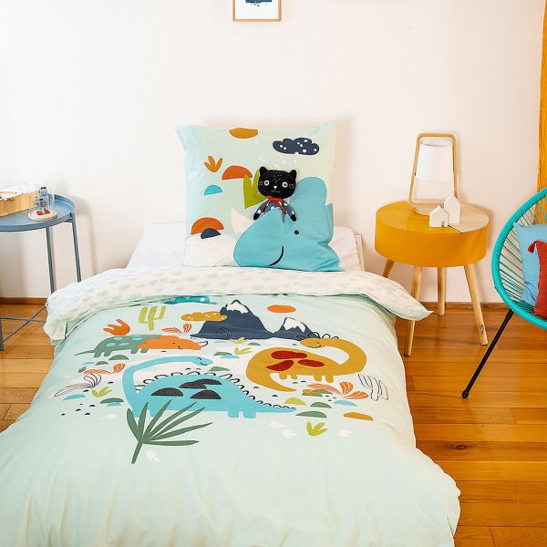 Parure de lit enfant 140x200 cm Coton Dilia