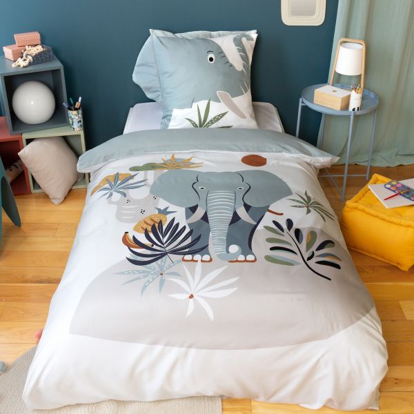 Parure de lit enfant 140x200 cm Microfibre Eleph