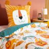 Parure de lit enfant 140x200 cm Microfibre Grou