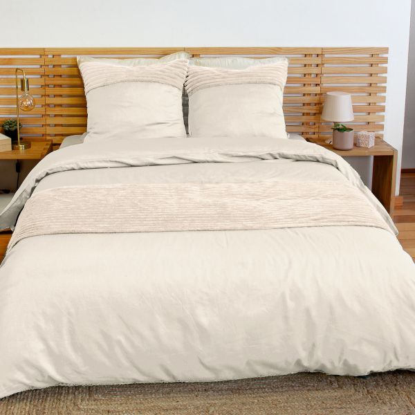 Parure de lit 240x260 cm Microfibre Arum