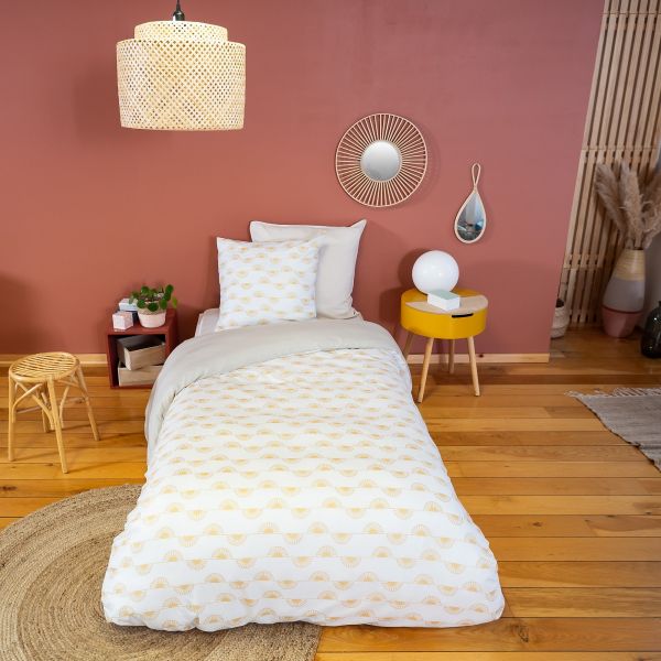 Parure de lit 140x200 cm Microfibre Helis