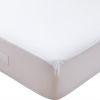 Protège matelas 140x190 cm Polyester Quilte Blanc