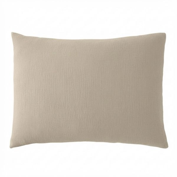 Taie d’oreiller 50x70 cm Gaze de Coton Naturel