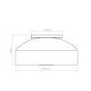 Plafonniers Acier Vert Olive E27 4 Omiq