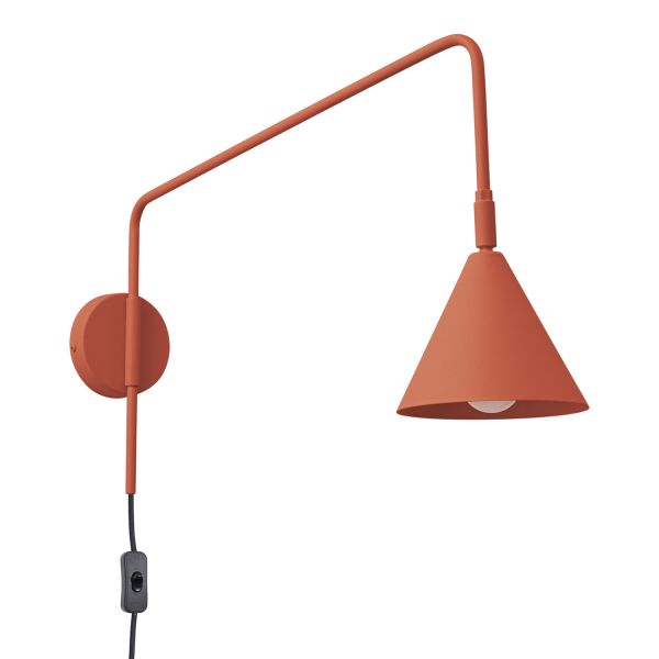 Appliques murales Acier Ocre Rouge E14 1 Nox