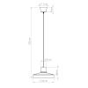 Suspensions Acier Blanc E27 1 Bilo