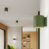 Plafonniers Béton Vert Olive GU10 1 Orbis