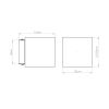 Appliques murales Béton Beige G9 1 Quad