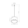 Suspensions PVC Beige E27 1 Nevia