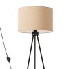 Lampadaire Tissu Taupe E27 1 Nevia