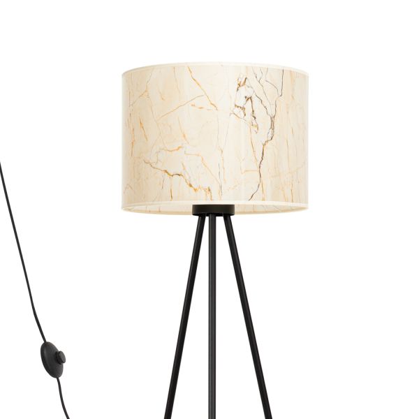 Lampadaire Tissu Beige E27 1 Nevia