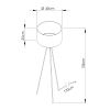 Lampadaire Tissu Beige E27 1 Nevia