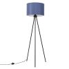 Lampadaire Tissu Bleu E27 1 Nevia