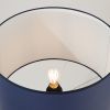 Lampadaire Tissu Bleu E27 1 Nevia