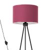 Lampadaire Tissu Bordeaux E27 1 Nevia