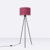 Lampadaire Tissu Bordeaux E27 1 Nevia