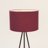 Lampadaire Tissu Bordeaux E27 1 Nevia
