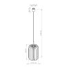 Suspensions Feutre Beige E27 1 Mula