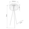 Lampadaire Feutre Jaune E27 1 Mula