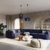 Lampadaire Feutre Bleu E27 1 Mula
