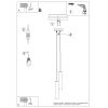 Suspensions Acier Blanc GU10 2 Lagos