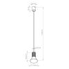 Suspensions Acier Beige E14 1 Estria