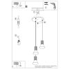 Suspensions Acier Beige E14 3 Estria