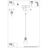 Suspensions Acier Blanc E14 1 Estria