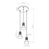 Suspensions Acier Blanc E14 3 Estria