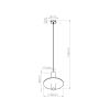 Suspensions Feutre Beige GU10 1 Pelta