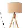 Lampadaire Tissu Taupe E27 1 Natt