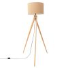 Lampadaire Tissu Taupe E27 1 Natt