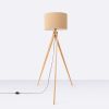 Lampadaire Tissu Taupe E27 1 Natt