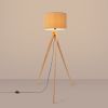 Lampadaire Tissu Taupe E27 1 Natt
