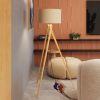 Lampadaire Tissu Taupe E27 1 Natt