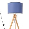 Lampadaire Tissu Bleu E27 1 Natt