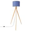 Lampadaire Tissu Bleu E27 1 Natt