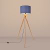 Lampadaire Tissu Bleu E27 1 Natt
