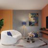 Lampadaire Tissu Bleu E27 1 Natt