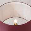 Lampadaire Tissu Bordeaux E27 1 Natt