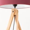 Lampadaire Tissu Bordeaux E27 1 Natt
