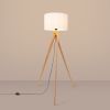 Lampadaire Tissu Blanc E27 1 Natt