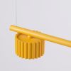 Lustres Aluminium Jaune Gx53 4 AURA