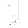 Lustres Aluminium Marron Gx53 4 AURA
