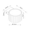 Appliques murales Aluminium Moka Gx53 1 AURA