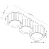 Plafonniers Aluminium Pêche Gx53 3 AURA