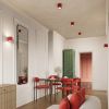 Appliques murales Aluminium Rouge G9 1 AURA