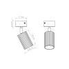 Plafonniers Aluminium Beige GU10 1 KARBON