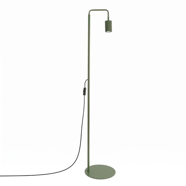 Lampadaire Aluminium Vert Olive GU10 1 KARBON
