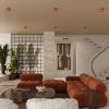 Plafonniers Aluminium Ocre Rouge Gx53 1 MODO